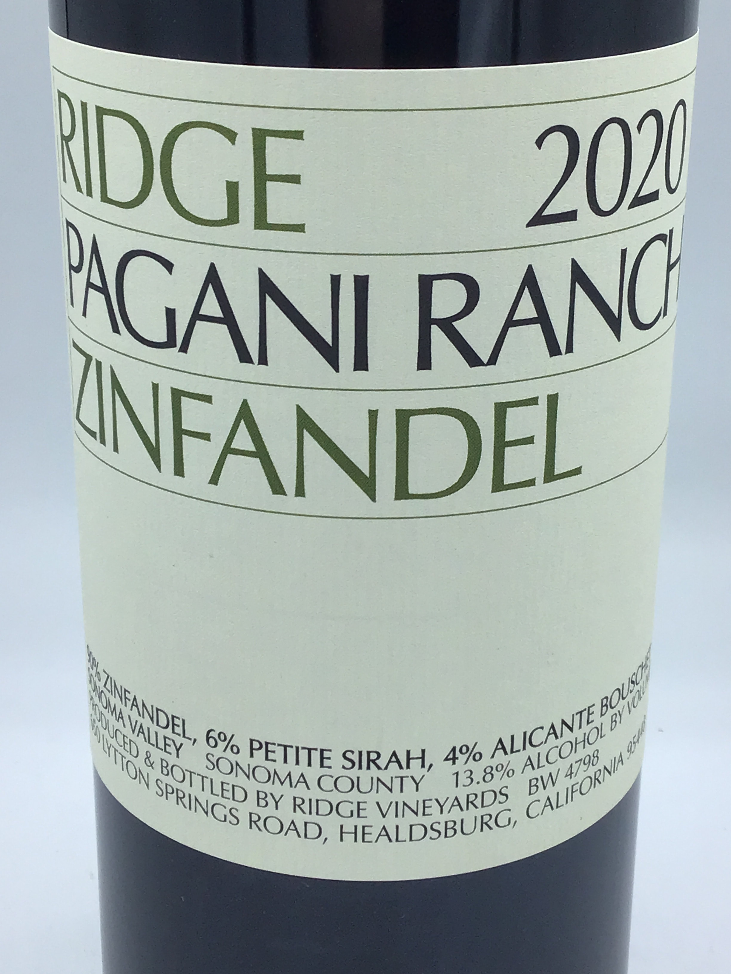 Ridge California Zinfandel Pon…リッジ 人気ブランドを - 酒